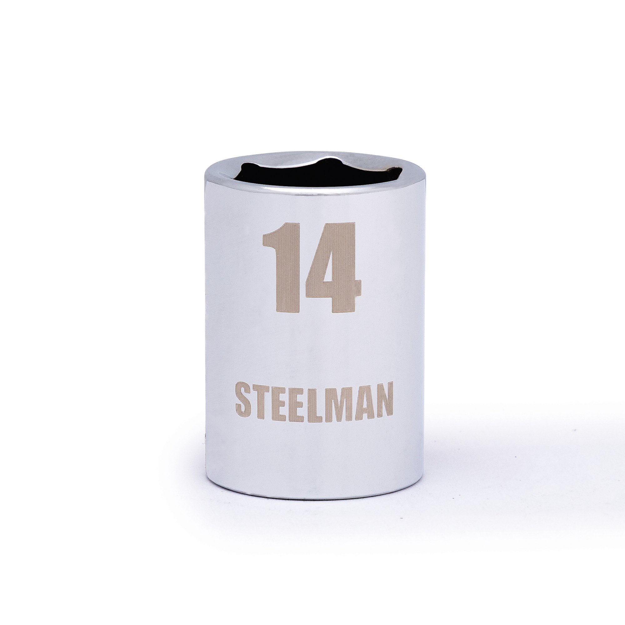 STEELMAN 3/8-Inch Drive x 14mm Shallow 6-Point Socket, Model# 78197
